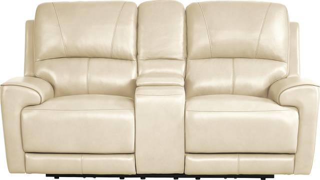 Fremont Almond Leather 7 Pc Dual Power Reclining Living Room - Thumbnail - Image 10