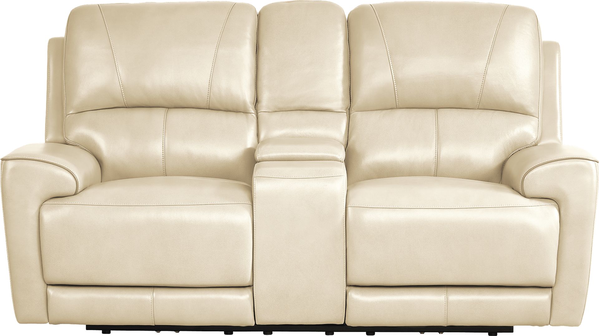 Fremont Almond Leather 7 Pc Dual Power Reclining Living Room - Image 10