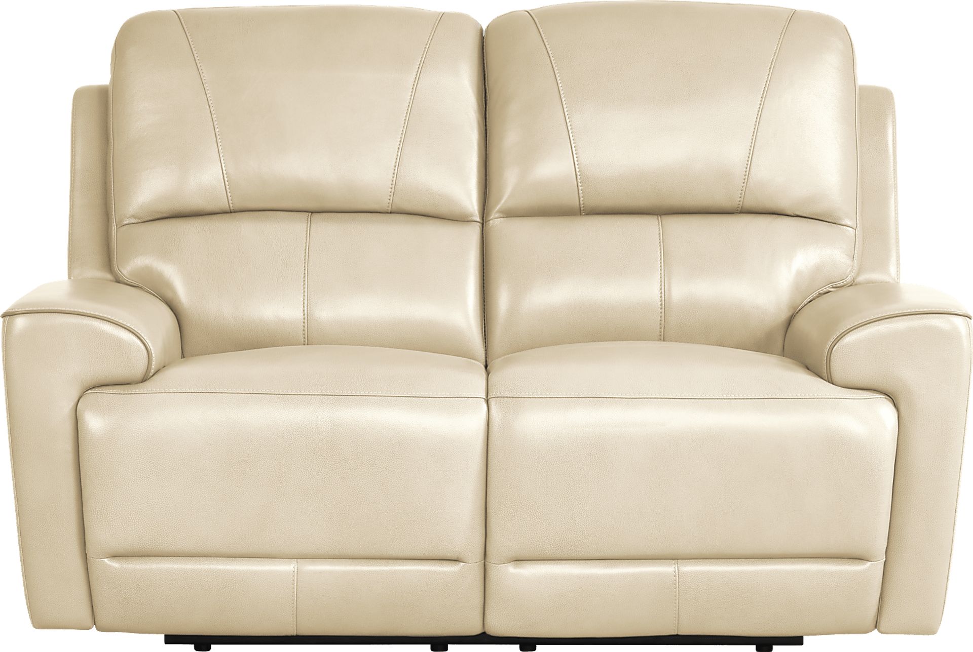 Fremont Almond Leather 5 Pc Reclining Living Room with Dual Power Reclining Sofa - Image 10
