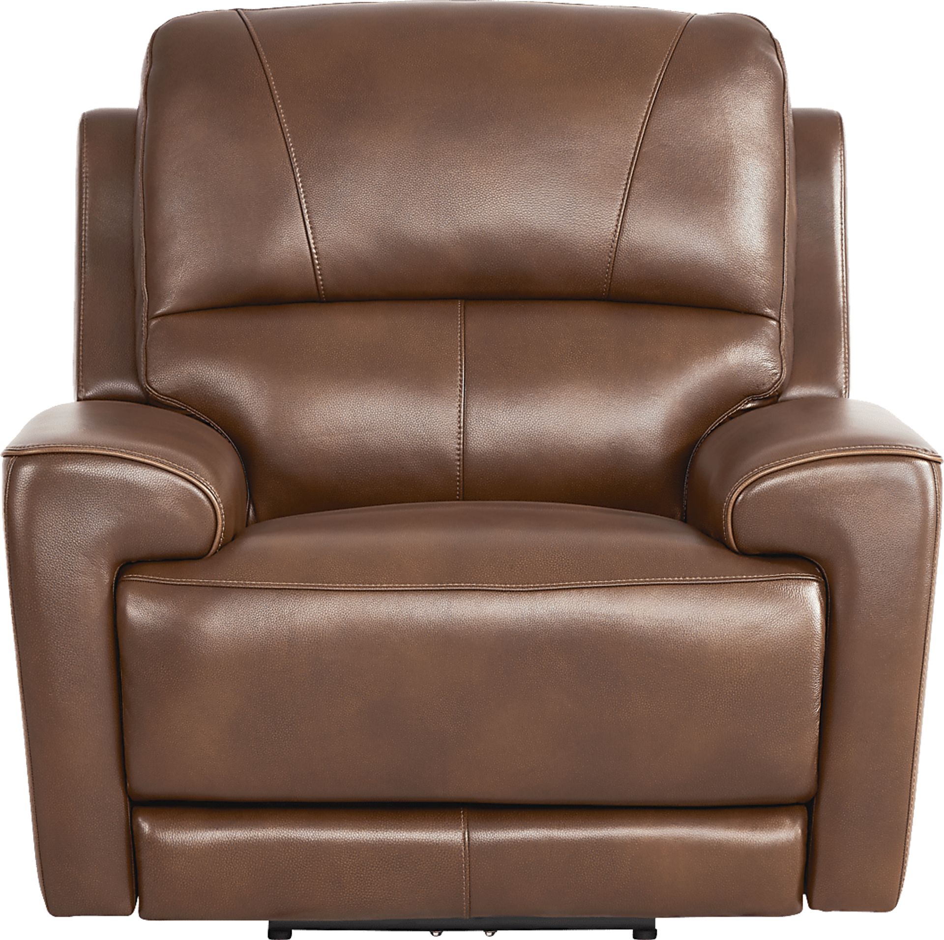 Fremont Brown Leather Dual Power Recliner - Image 2