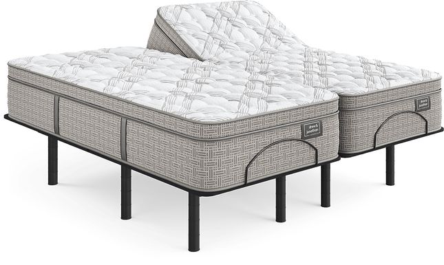 Drew & Jonathan Ruby Ranch Split King Mattress with Head Up Only Base