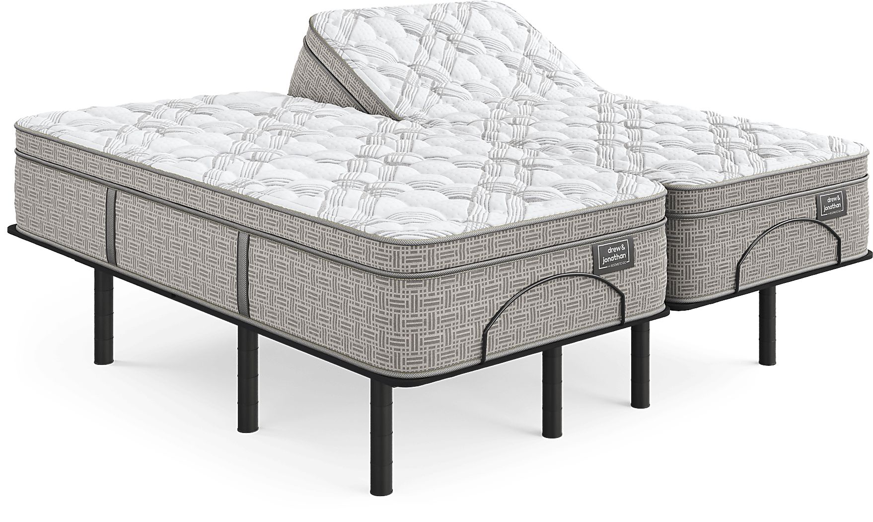 Drew & Jonathan Ruby Ranch Queen Mattress with Head Up Only Base