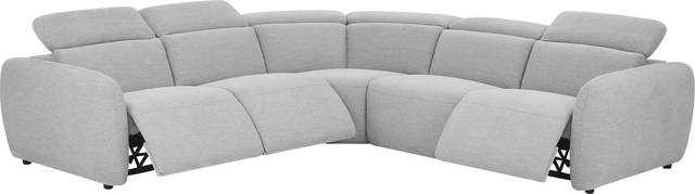 Westlake Light Gray 5 Pc Dual Power Reclining Sectional - Thumbnail - Image 3