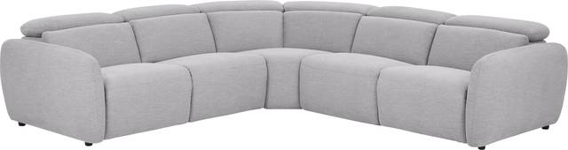 Westlake Light Gray 5 Pc Dual Power Reclining Sectional - Thumbnail - Image 1