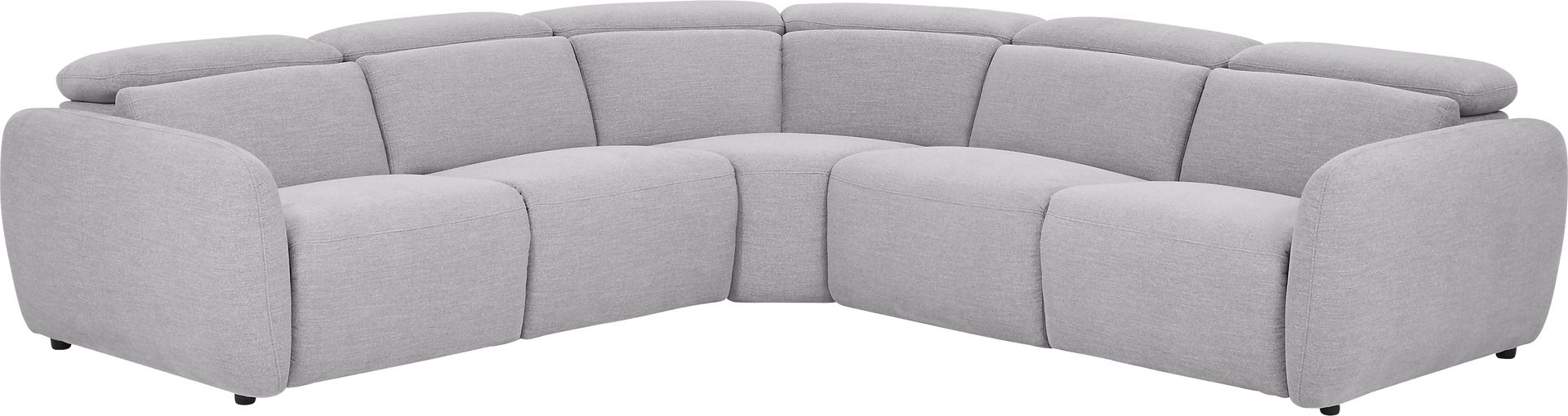 Westlake Light Gray 5 Pc Dual Power Reclining Sectional - Image 1