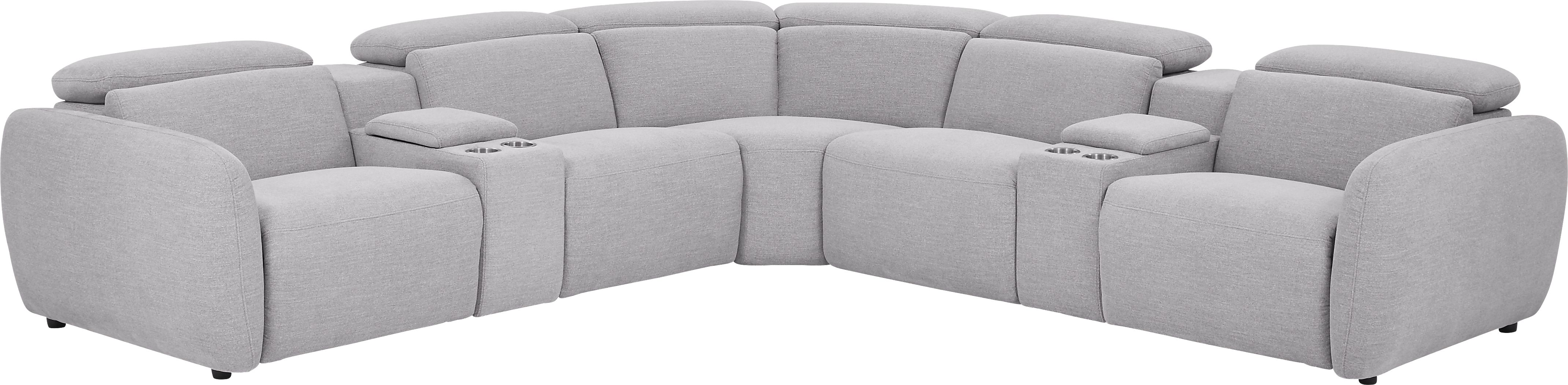 7 pc dual power reclining sectional