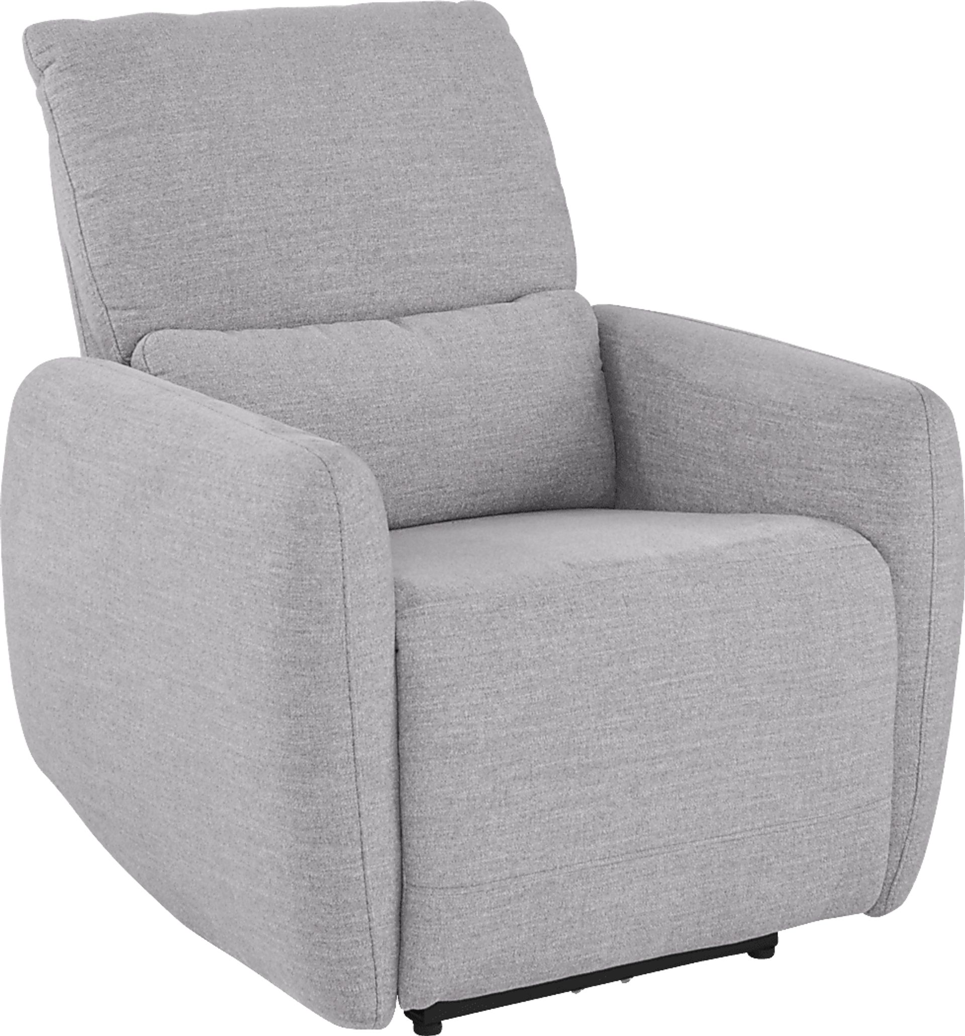 Westlake Light Gray Dual Power Recliner - Image 1