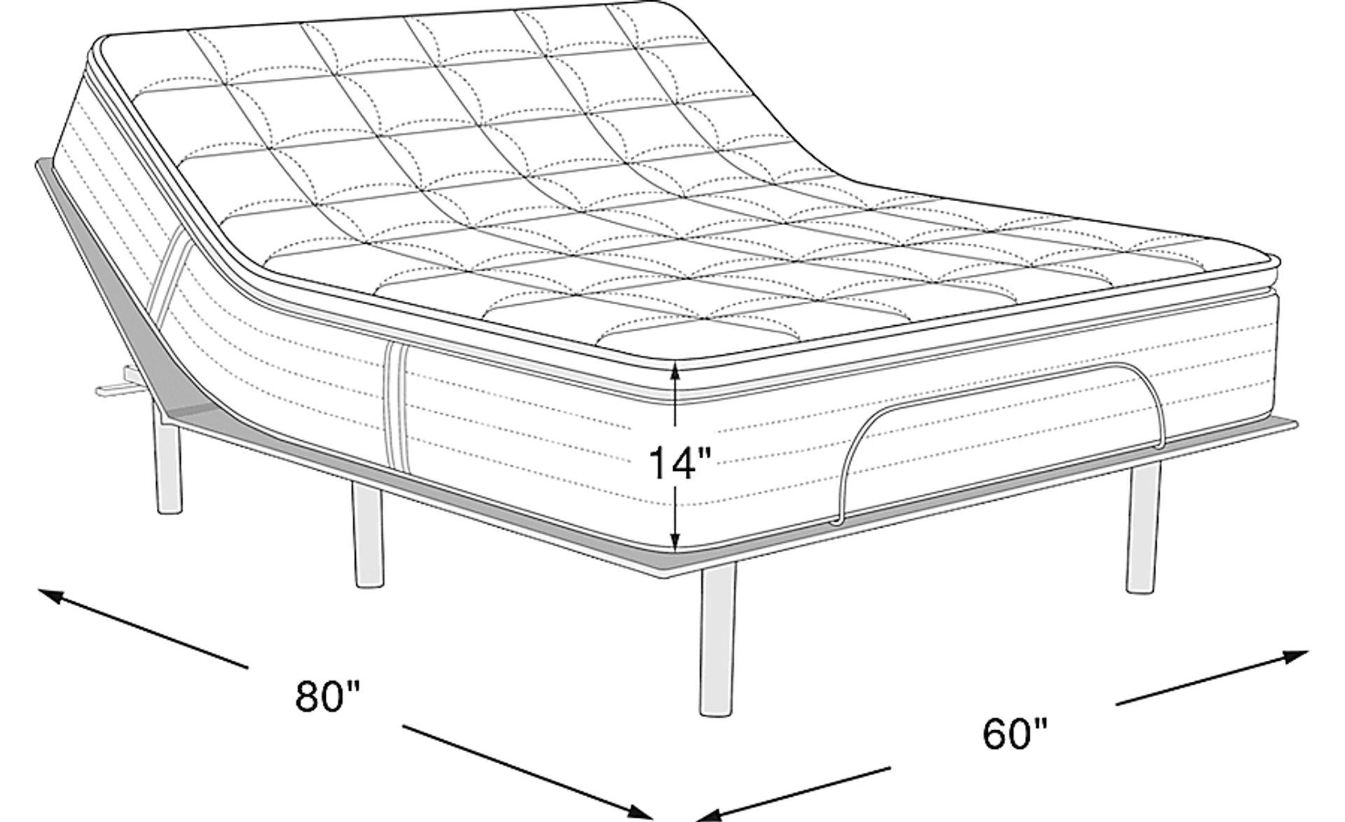 Dimension Image. Please refer to the Dimension Tab on this page for dimension details.