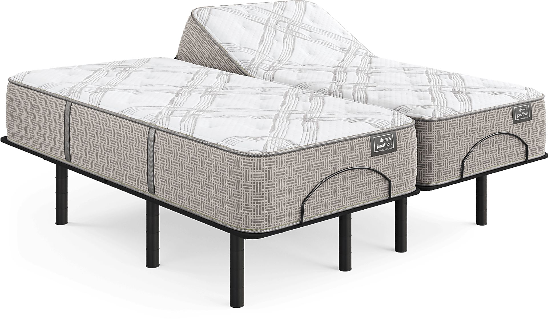 Drew & Jonathan Westwater Split King Mattress with Head Up Only Base - Image 1