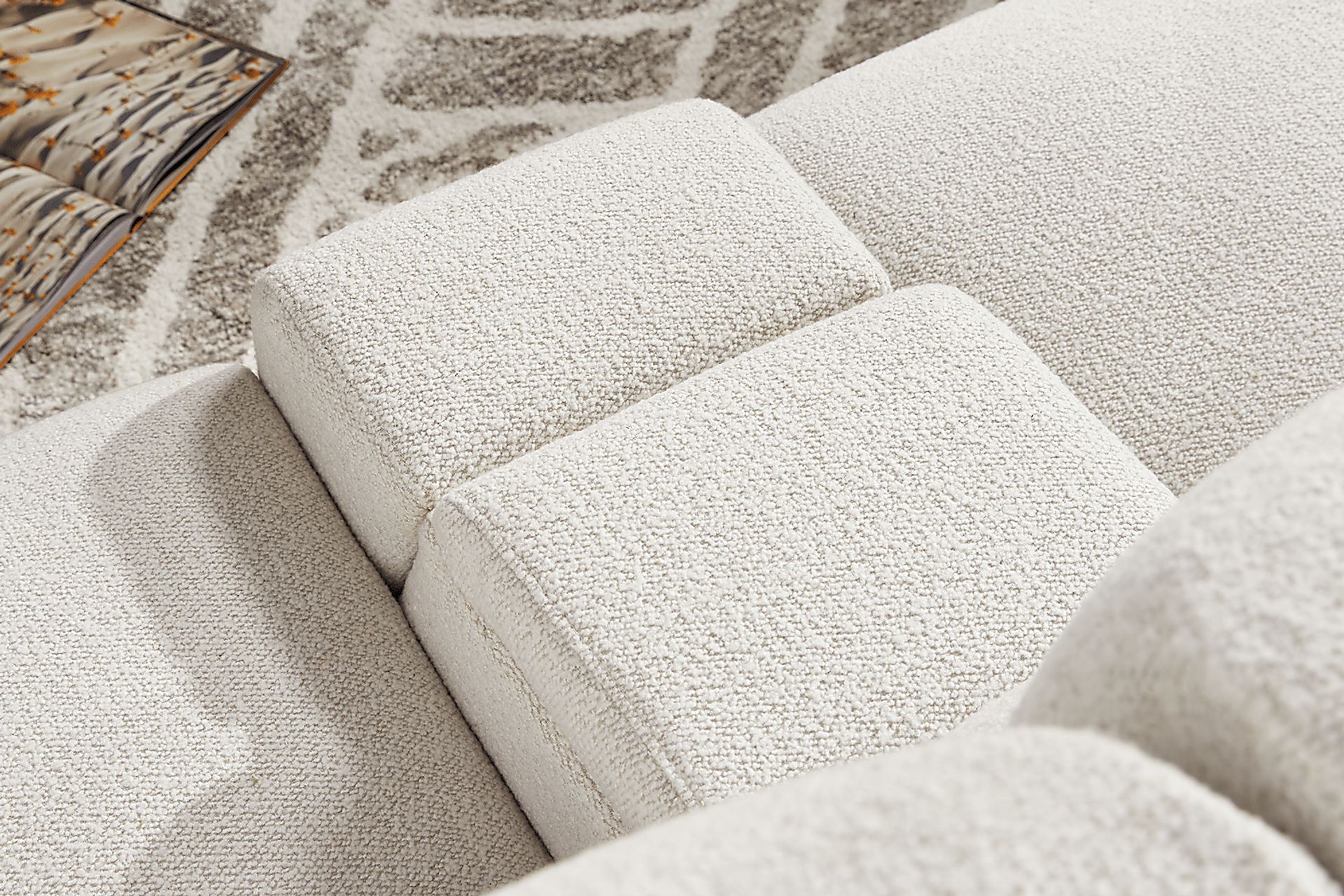 Yountville White 6 Pc Dual Power Reclining Sectional - Image 9