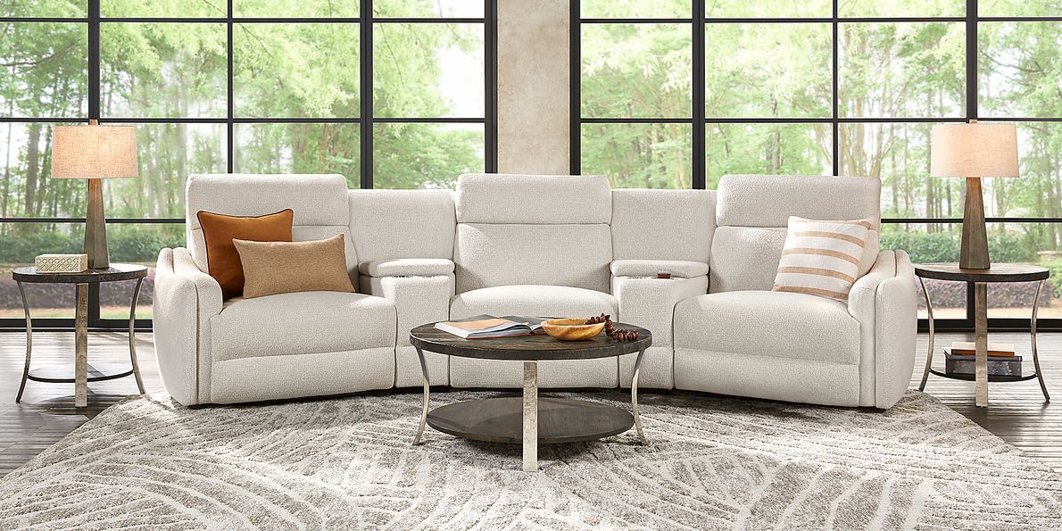 Yountville 9 Pc Dual Power Reclining Sectional Living Room