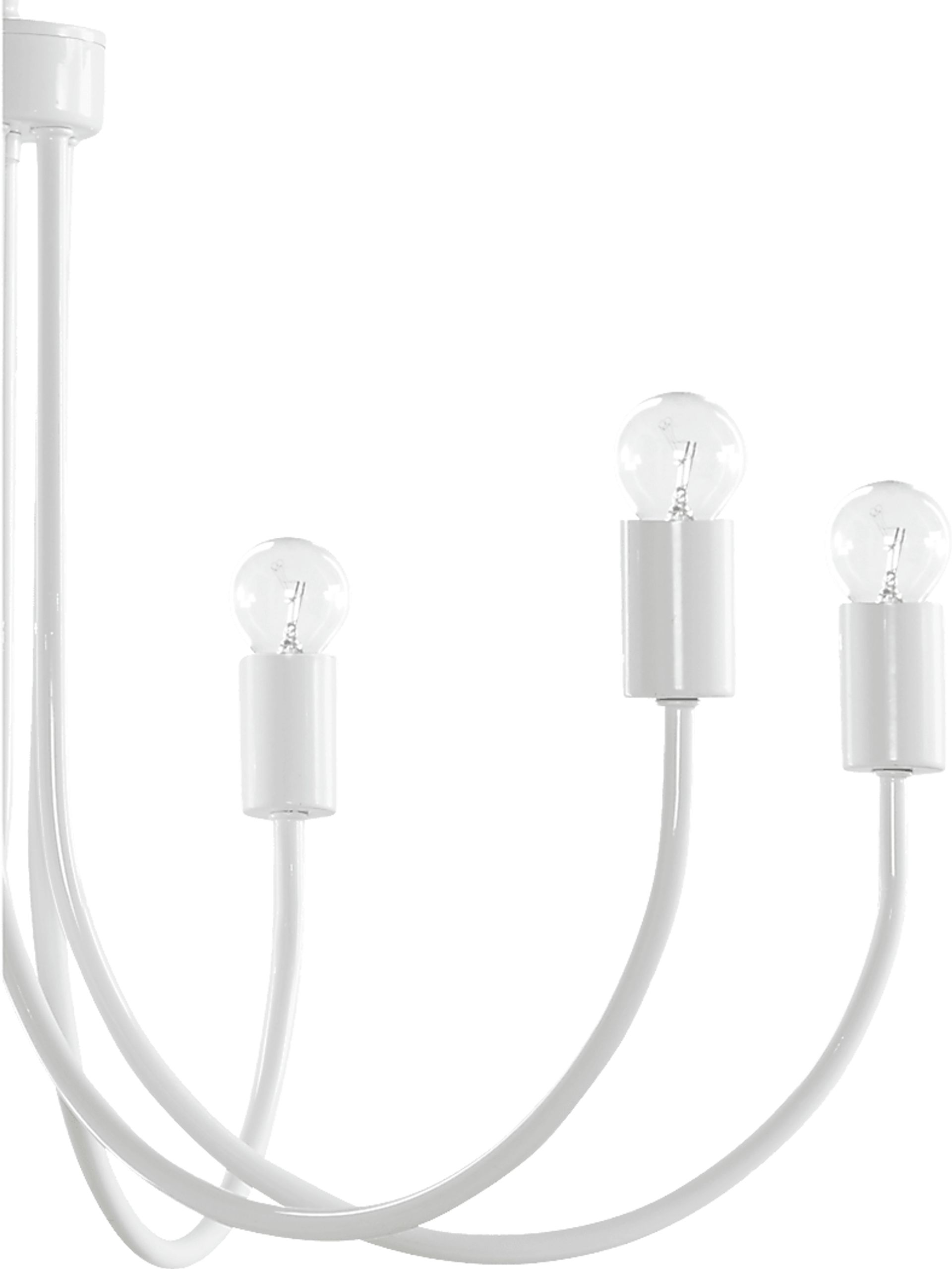 Drew Street White Chandelier - Image 4