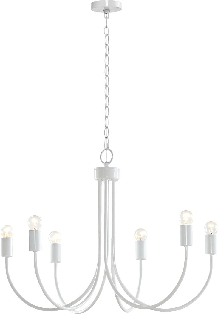 Drew Street White Chandelier