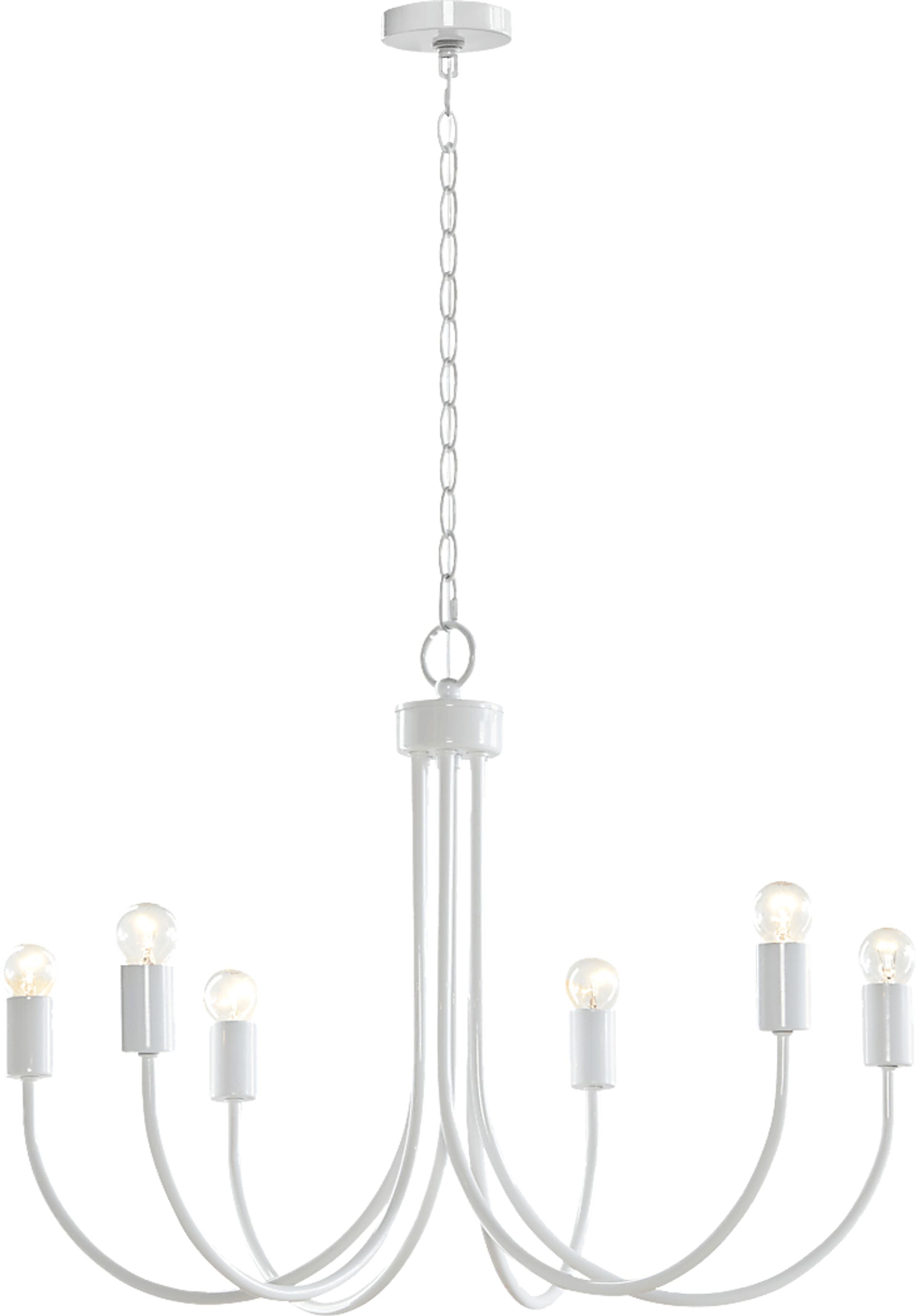 Drew Street White Chandelier - Image 1