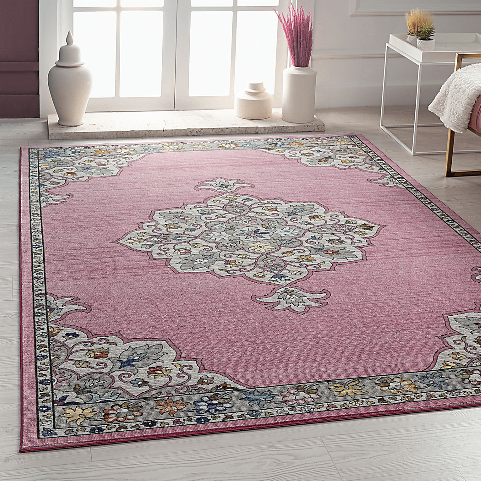 Drewellan Pink 7'6 x 9'6 Rug - Image 2