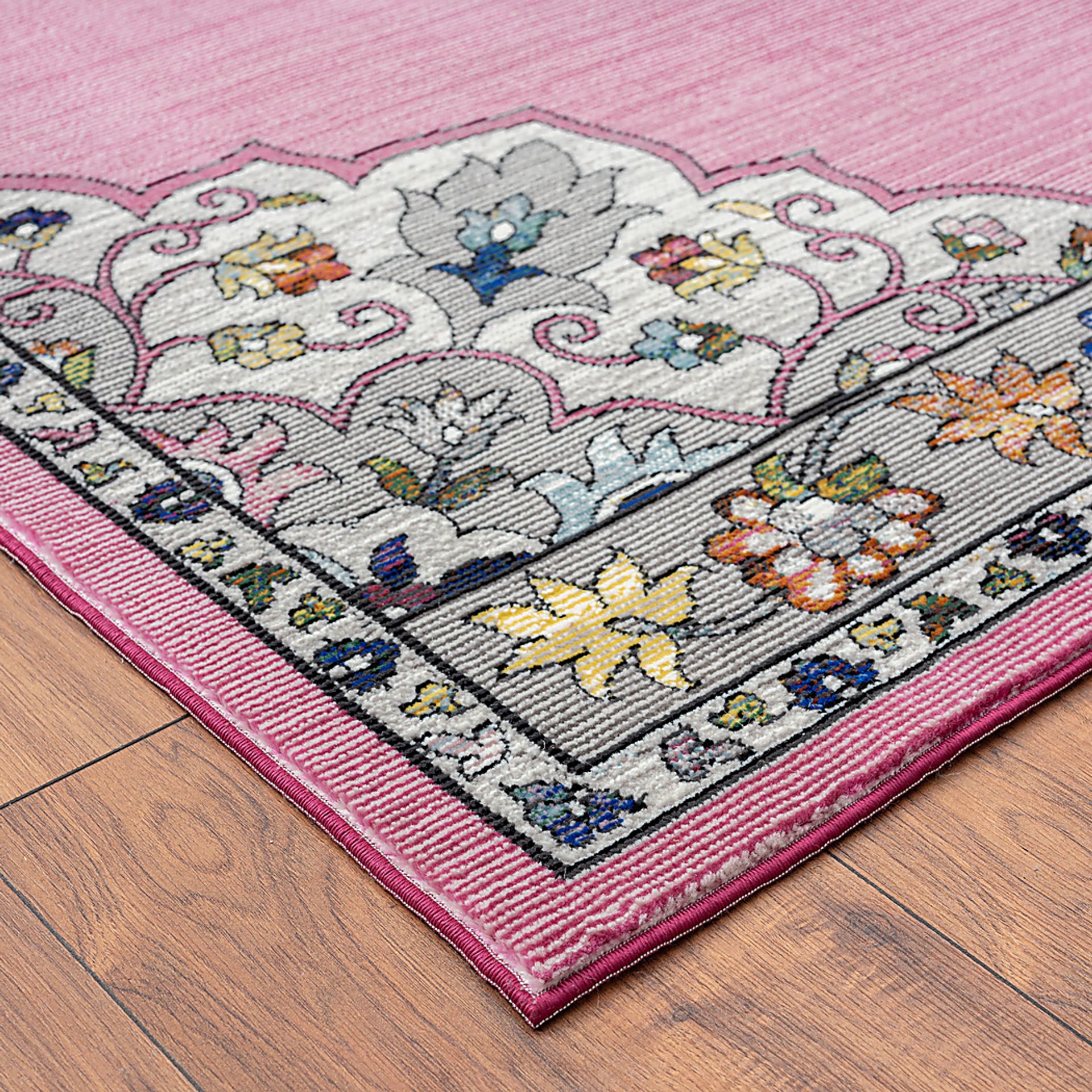 Drewellan Pink 7'6 x 9'6 Rug - Image 6