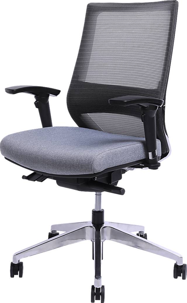 Drexel Gray Office Chair - Thumbnail - Image 1