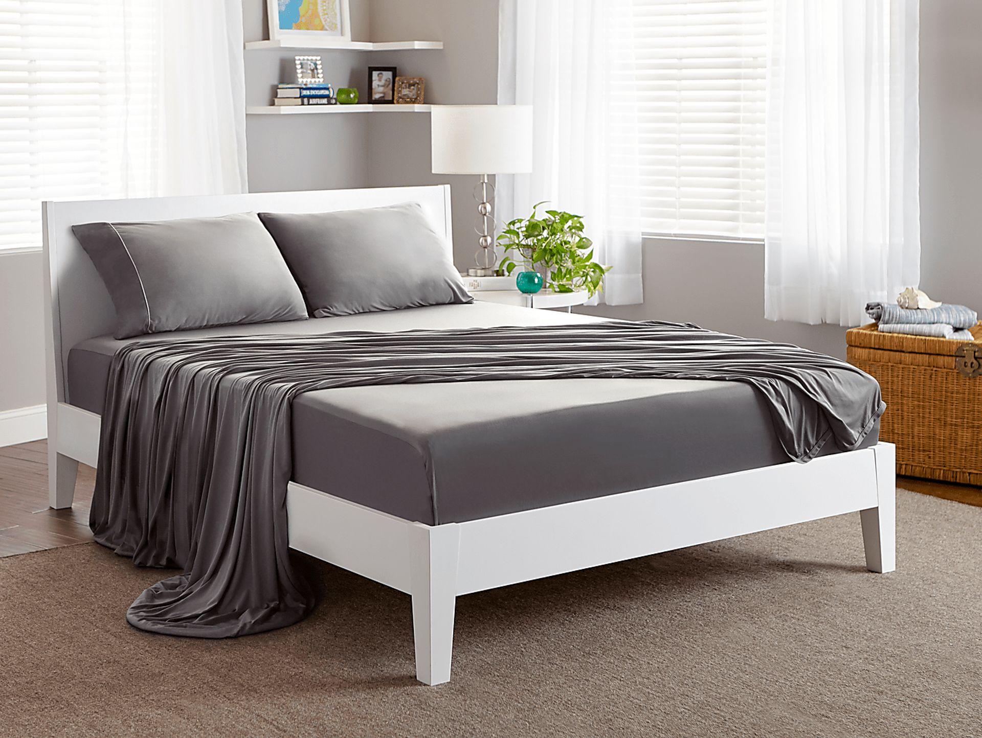 Dri-Tec Performance Granite 4 Pc California King Bed Sheet Set - Image 5