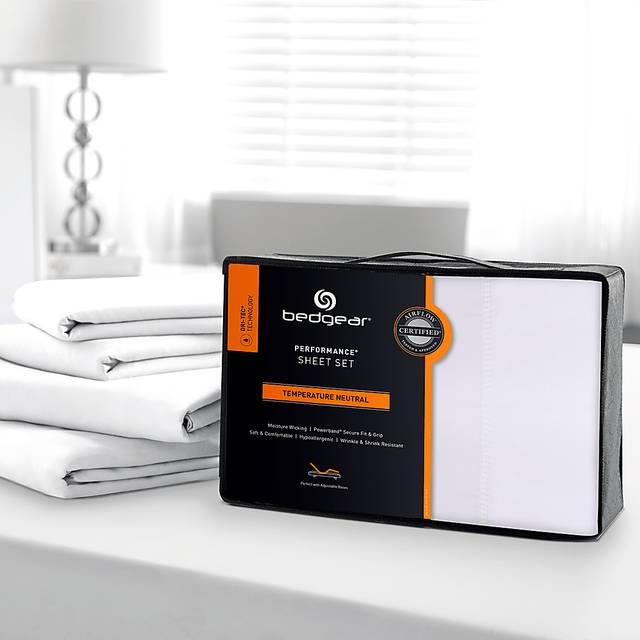 Dri-Tec Performance White 5 Pc Split King/California King Bed Sheet Set - Thumbnail - Image 2