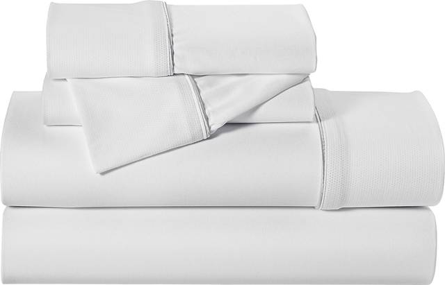 Dri-Tec Performance White 5 Pc Split King/California King Bed Sheet Set - Thumbnail - Image 1