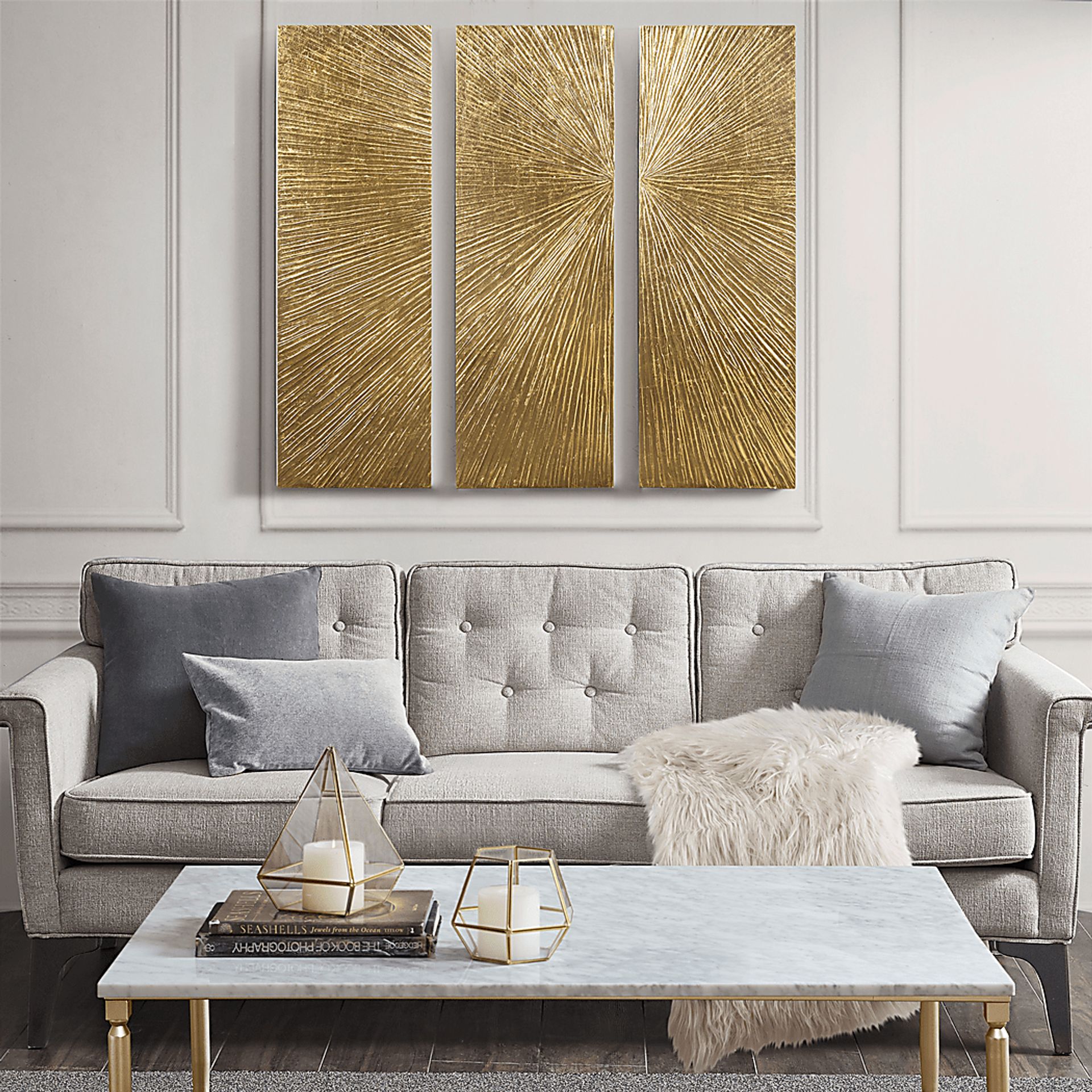 Driftair Gold Wall Decor, Set of 3 - Image 2