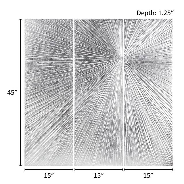Driftair Silver Wall Decor, Set of 3 - Thumbnail - Image 8