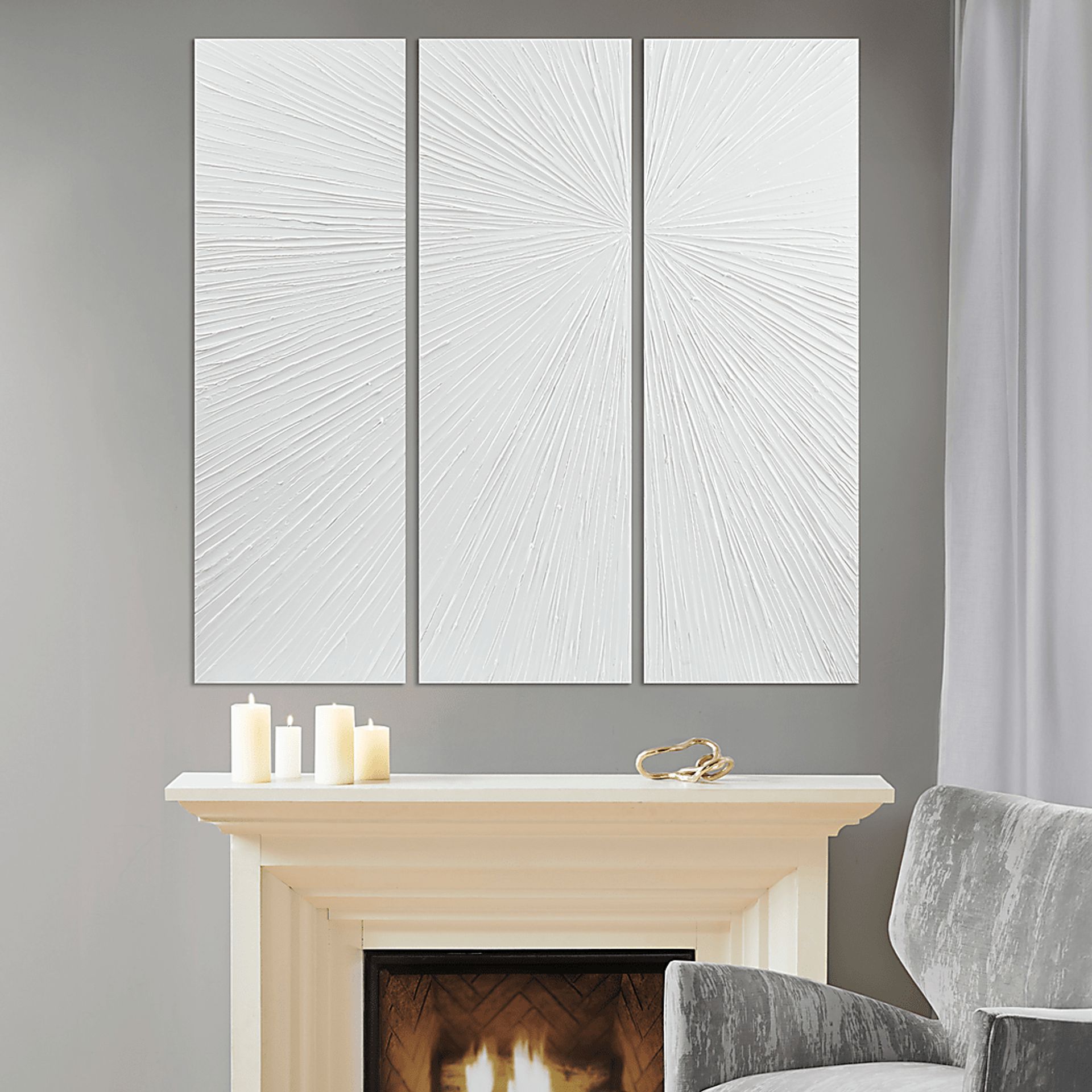 Driftair White Wall Decor, Set of 3 - Image 3