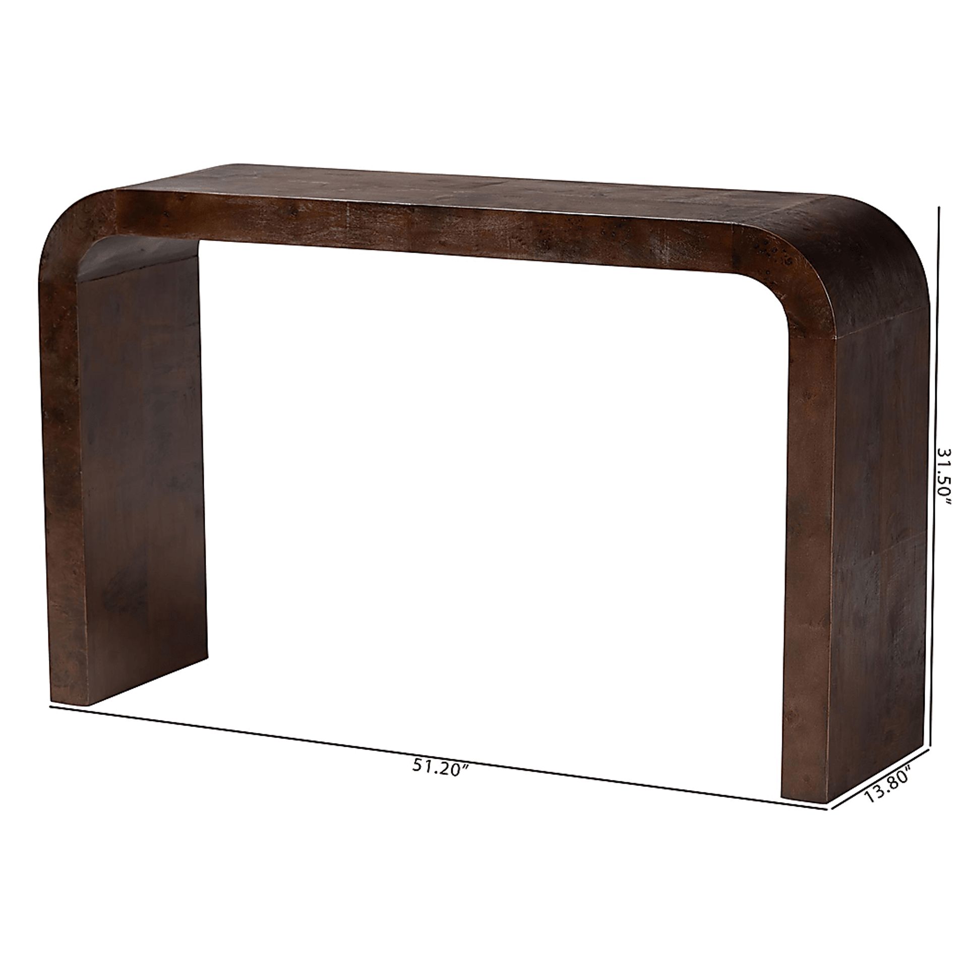Driftfruit Dark Brown Console Table - Image 6