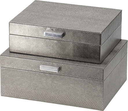 Drifthouse Silver Box, Set of 2