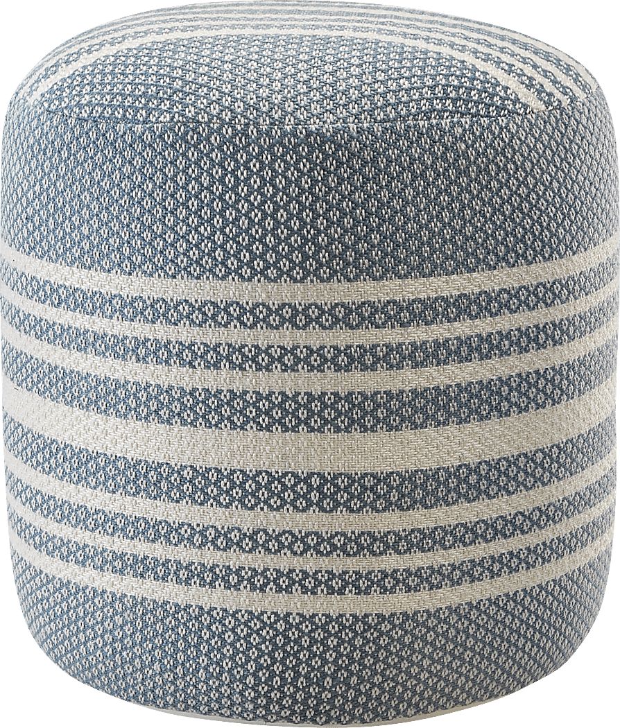 Drifthug Blue Indoor/Outdoor Pouf