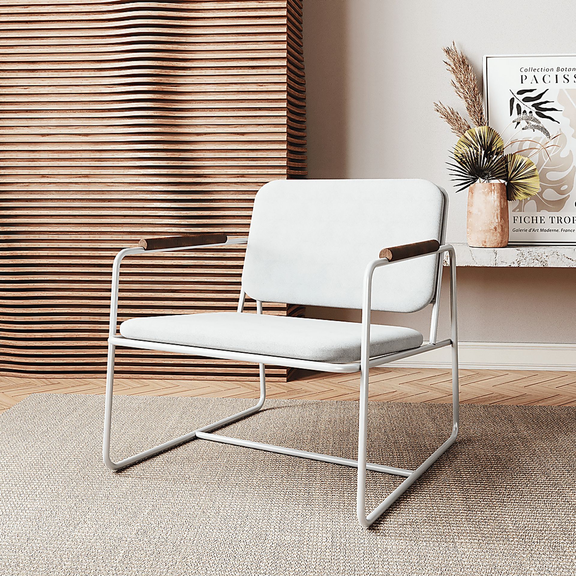 Drozan White Accent Chair - Image 2