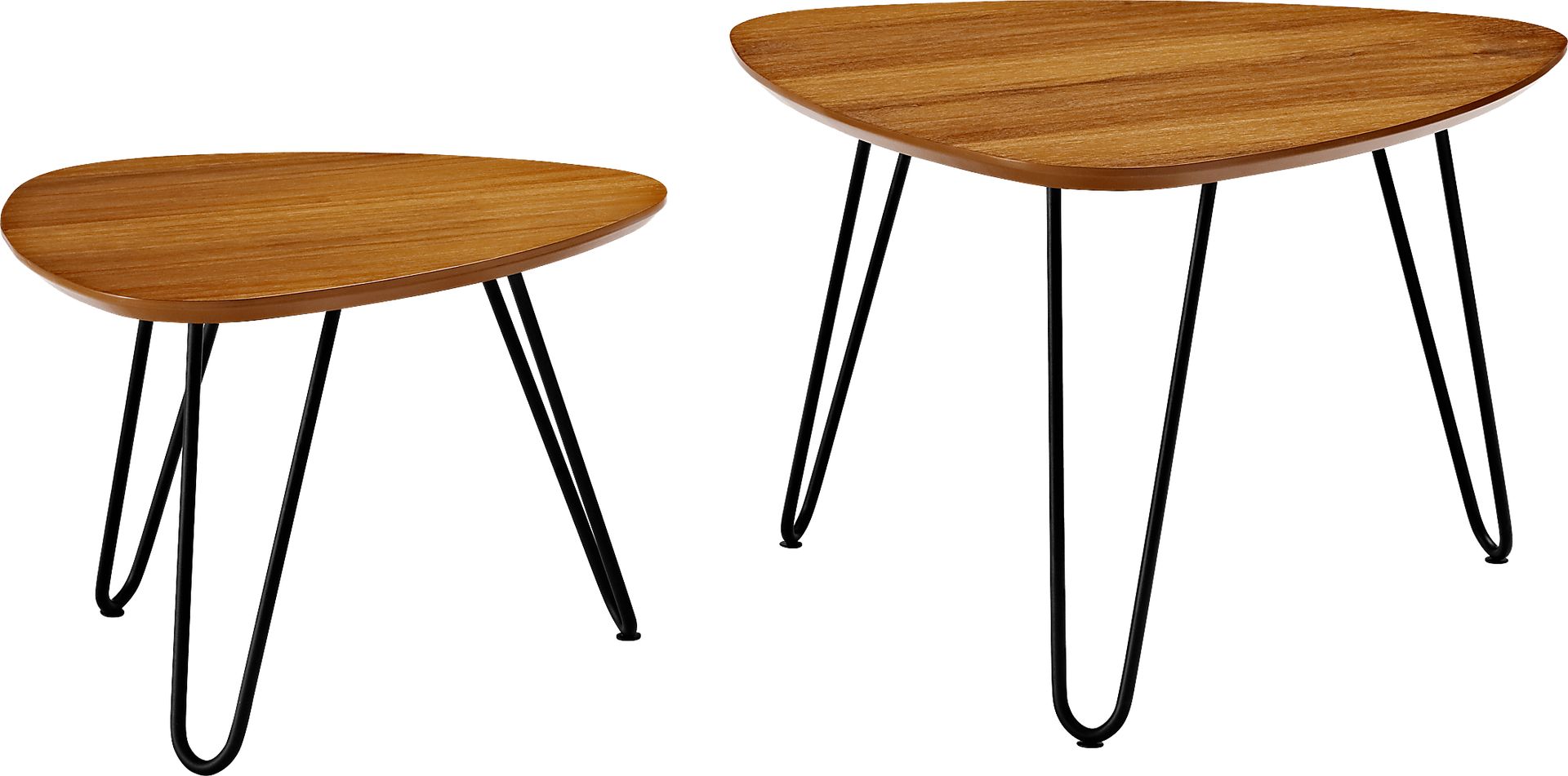 Druelle Walnut Nesting Tables, Set of 2 - Image 1