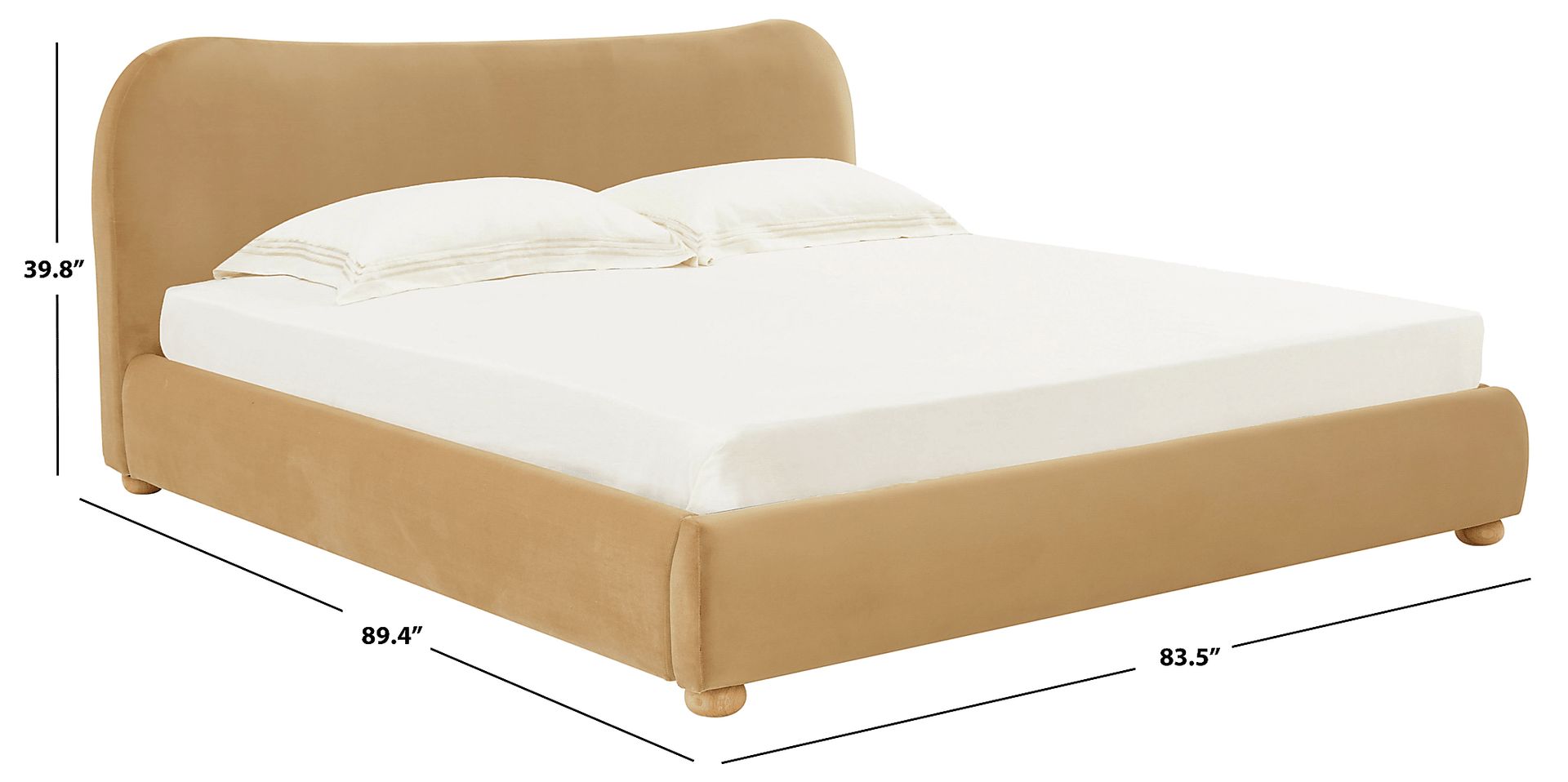 Drukma Light Brown King Bed - Image 6