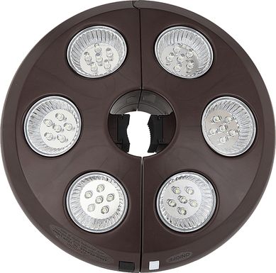 Drumlin Vega Bronze Outdoor Umbrella Light