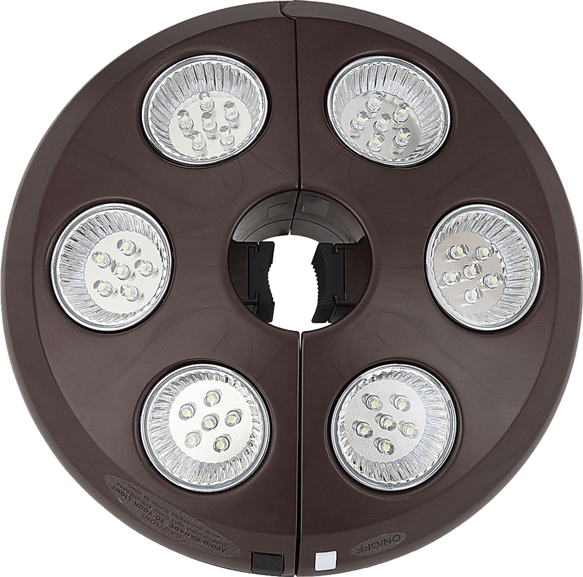 Drumlin Vega Bronze Outdoor Umbrella Light - Image 1