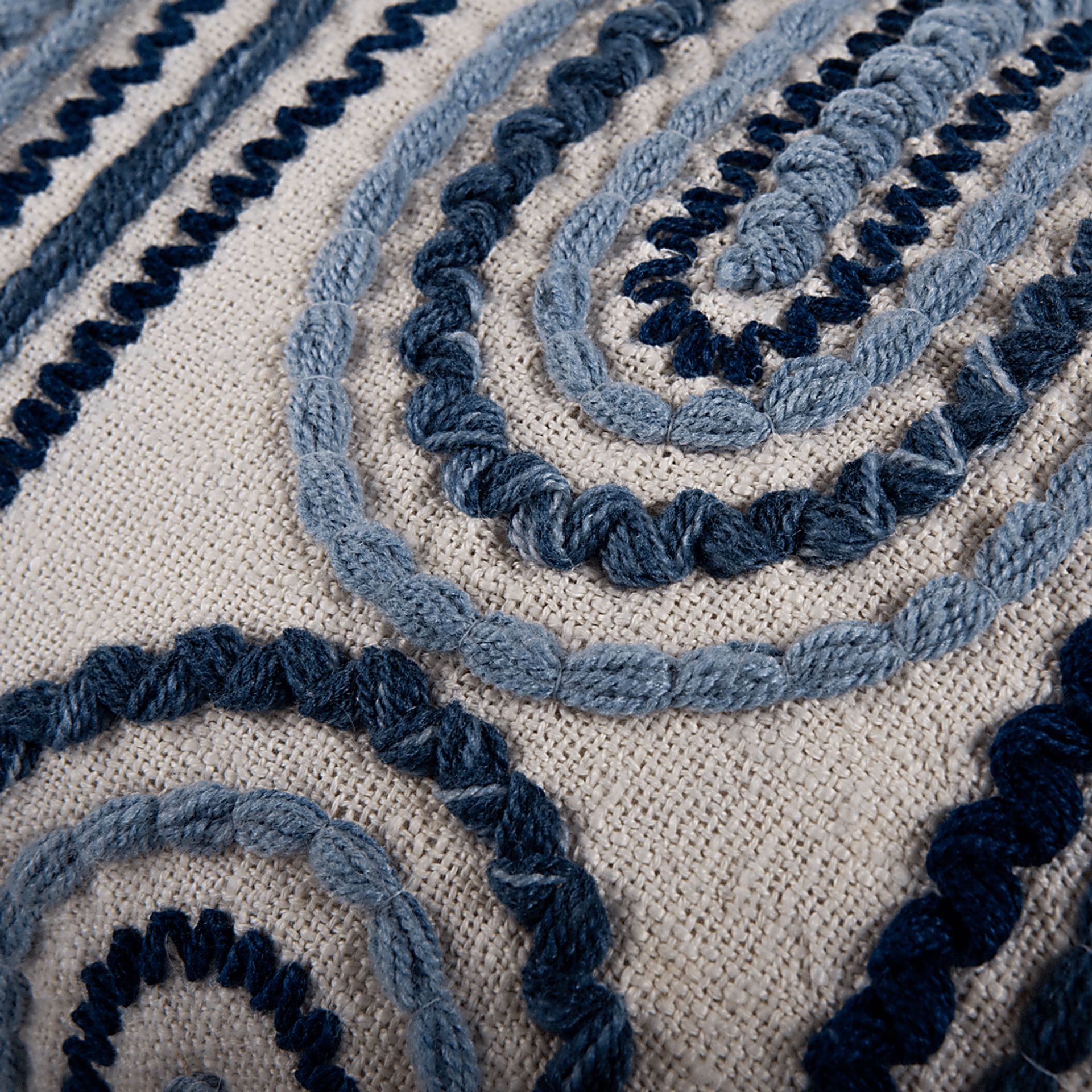 Drumm Blue Indoor/Outdoor Accent Pillow - Image 3
