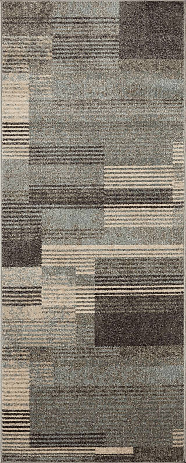 Drumna Gray 2'3 x 7'6 Runner Rug - Thumbnail - Image 1