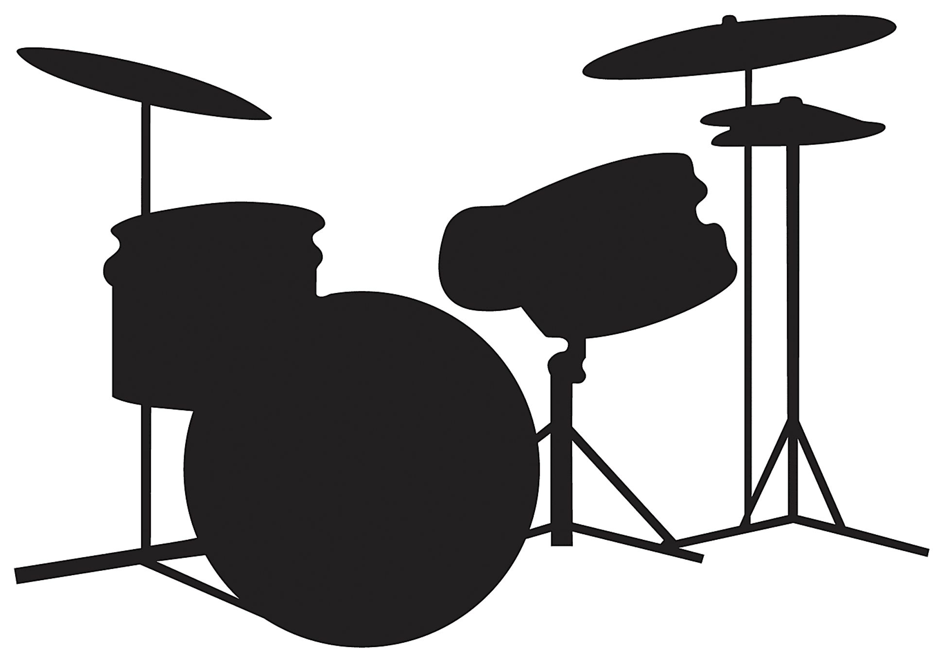 Drums Chalkboard Wall Decals - Image 1