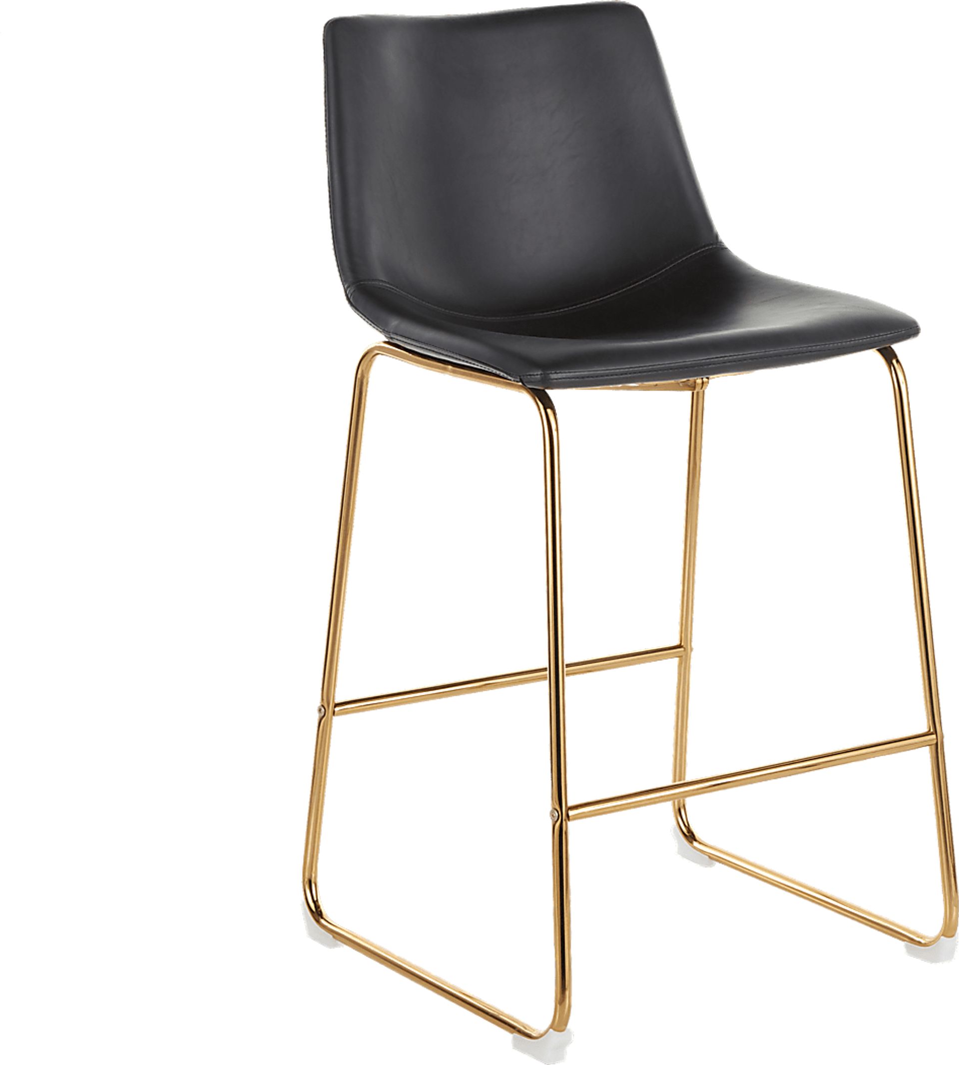 Dryades Black Counter Height Stool, Set of 2 - Image 2