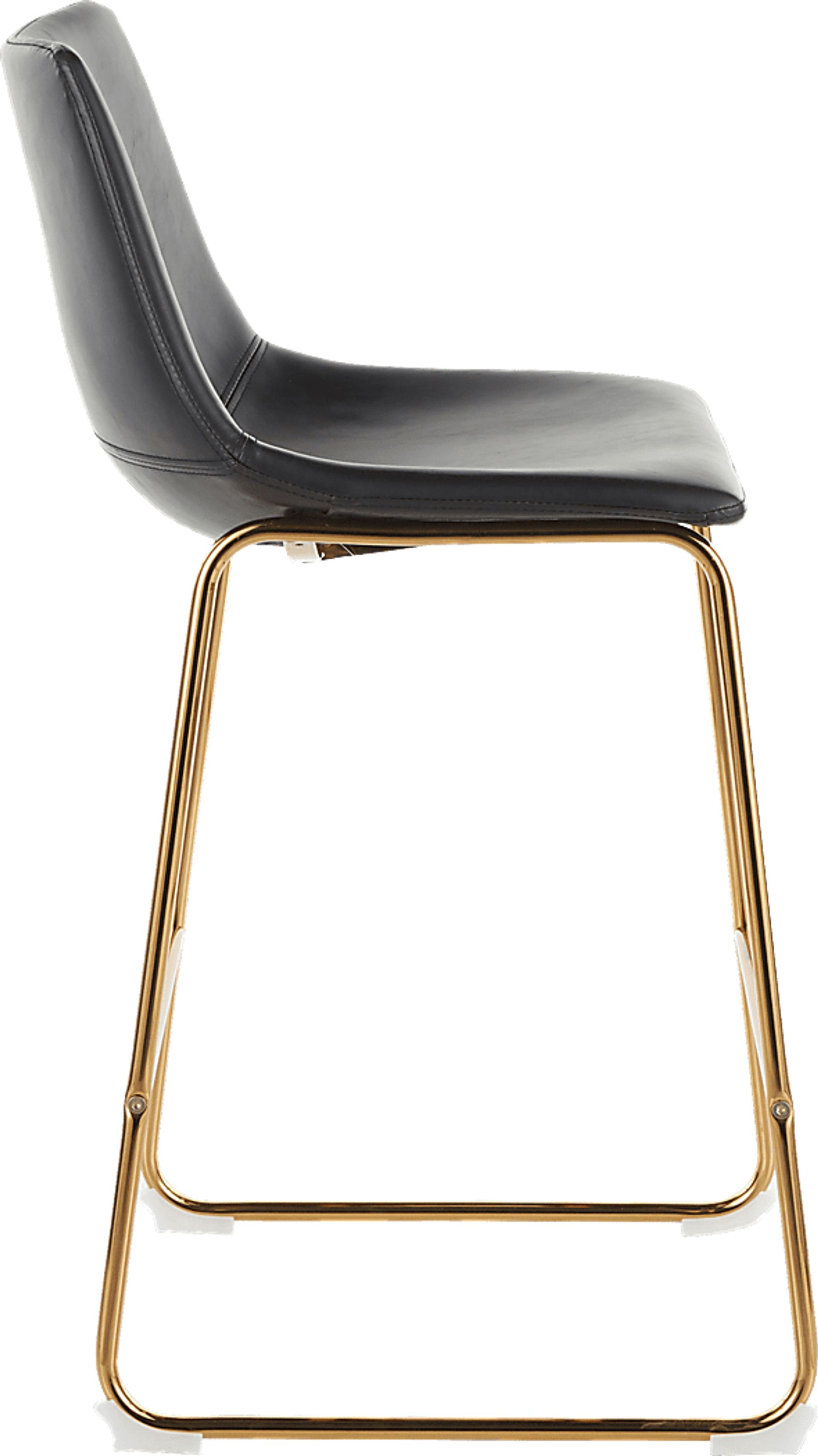 Dryades Black Counter Height Stool, Set of 2 - Image 3