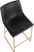Dryades Black Counter Height Stool, Set of 2