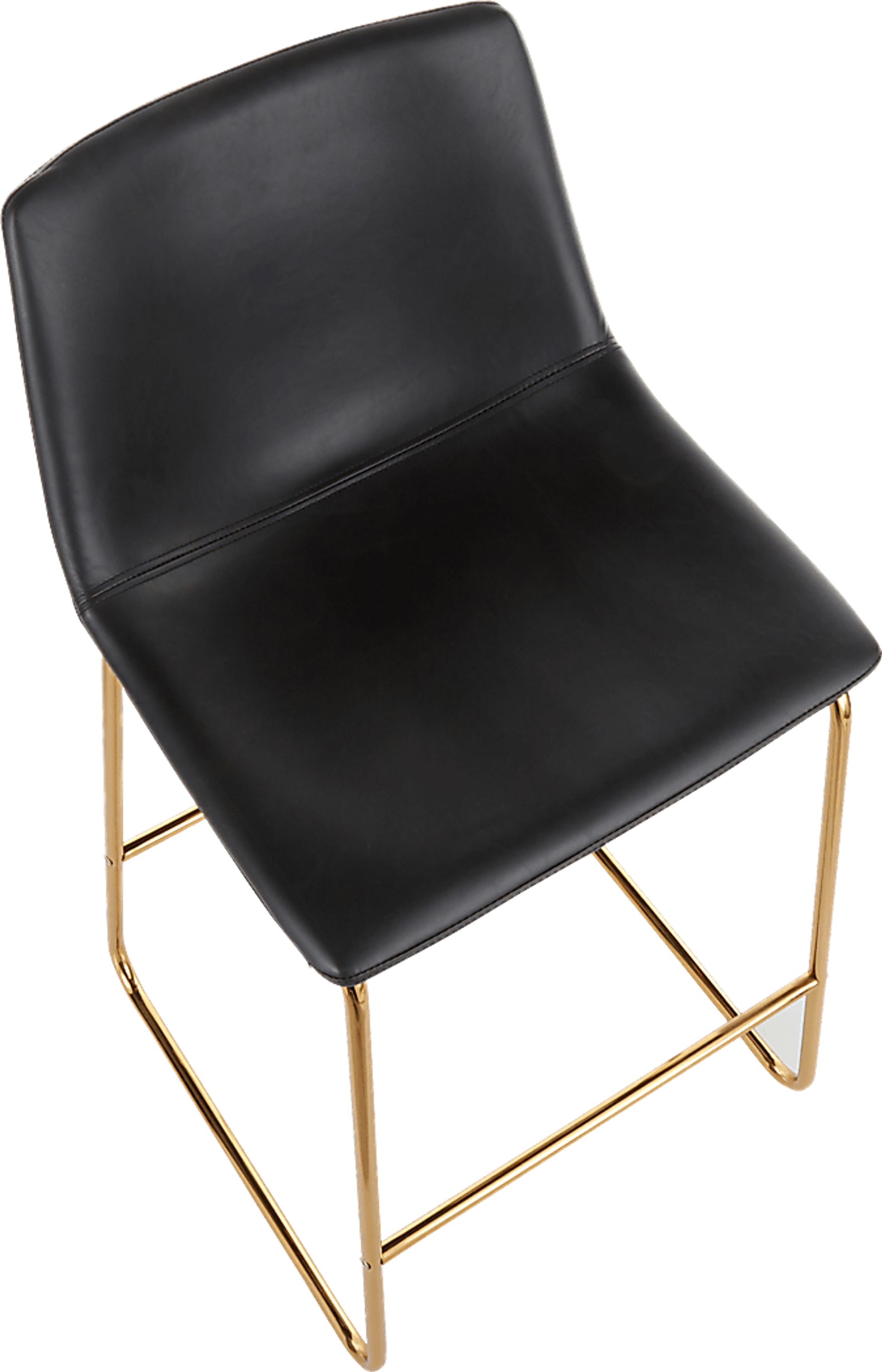 Dryades Black Counter Height Stool, Set of 2 - Image 7