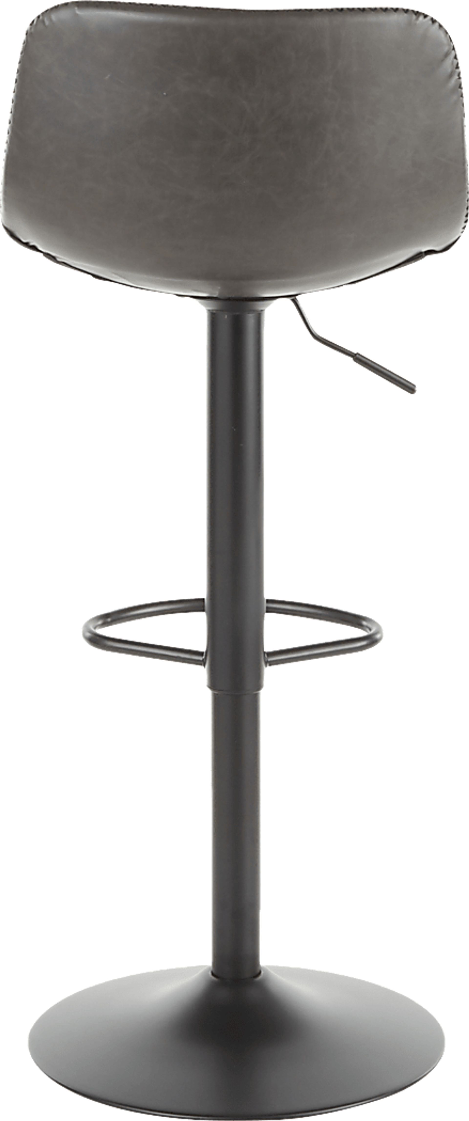 Dryades Gray Adjustable Barstool, Set of 2 - Image 5