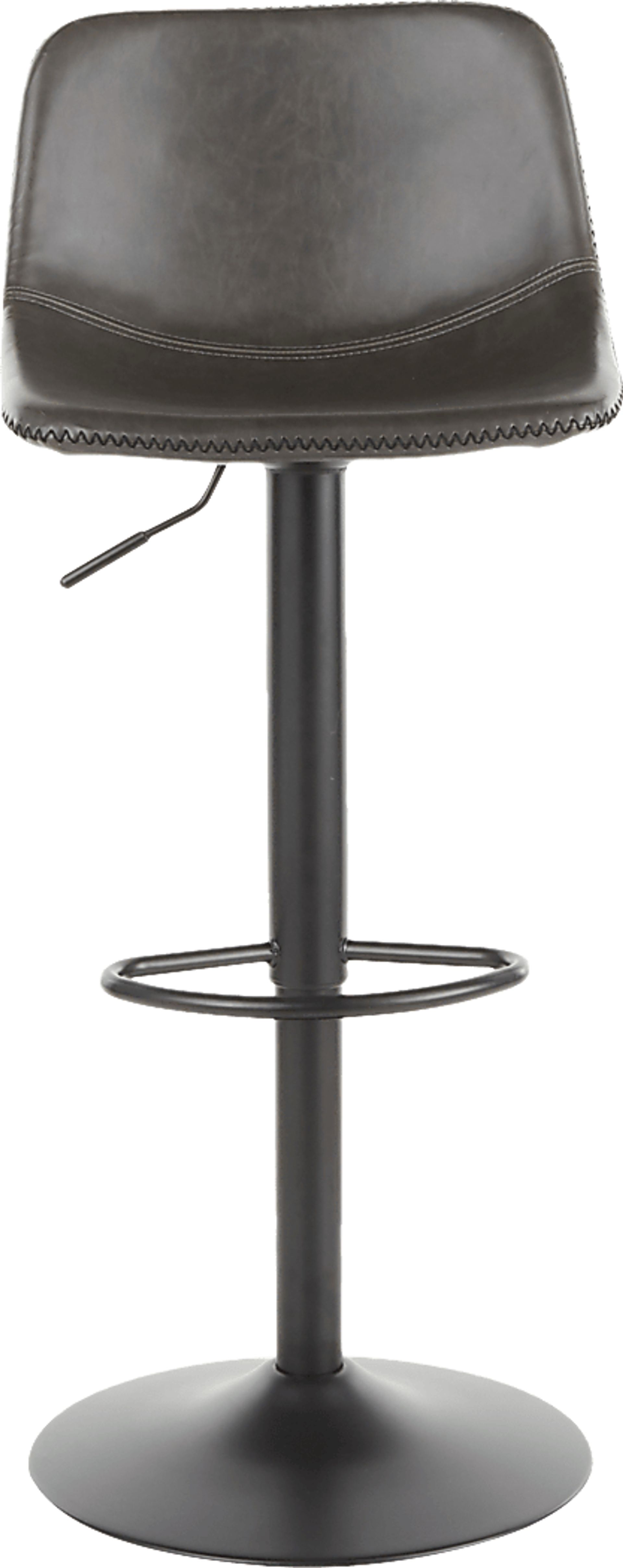 Dryades Gray Adjustable Barstool, Set of 2 - Image 6