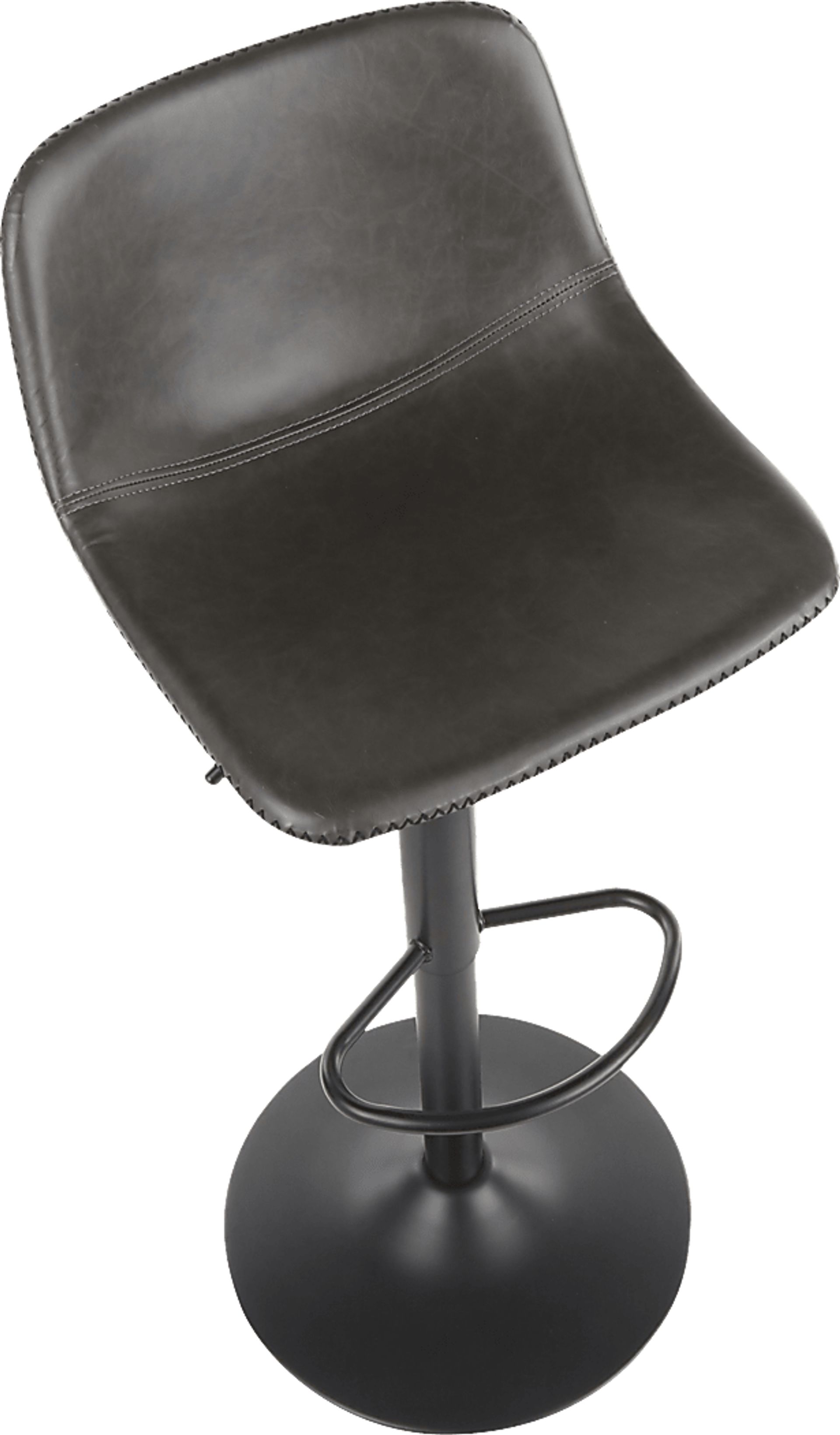 Dryades Gray Adjustable Barstool, Set of 2 - Image 7
