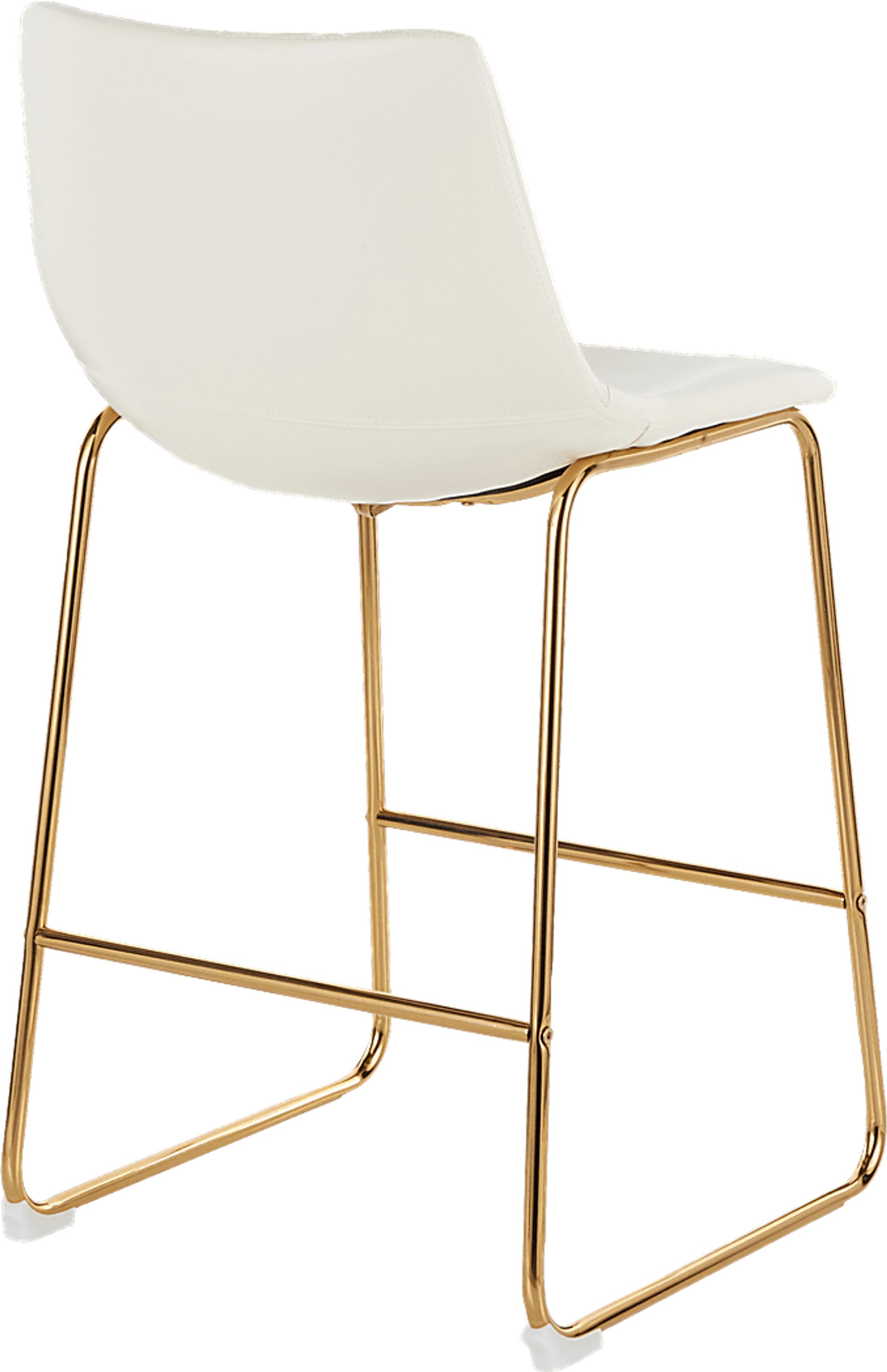 Dryades White Counter Height Stool, Set of 2 - Image 4