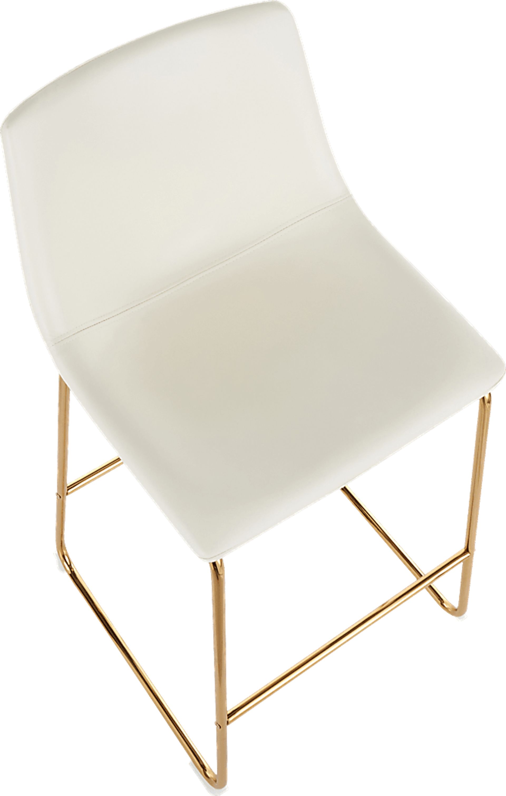 Dryades White Counter Height Stool, Set of 2 - Image 7