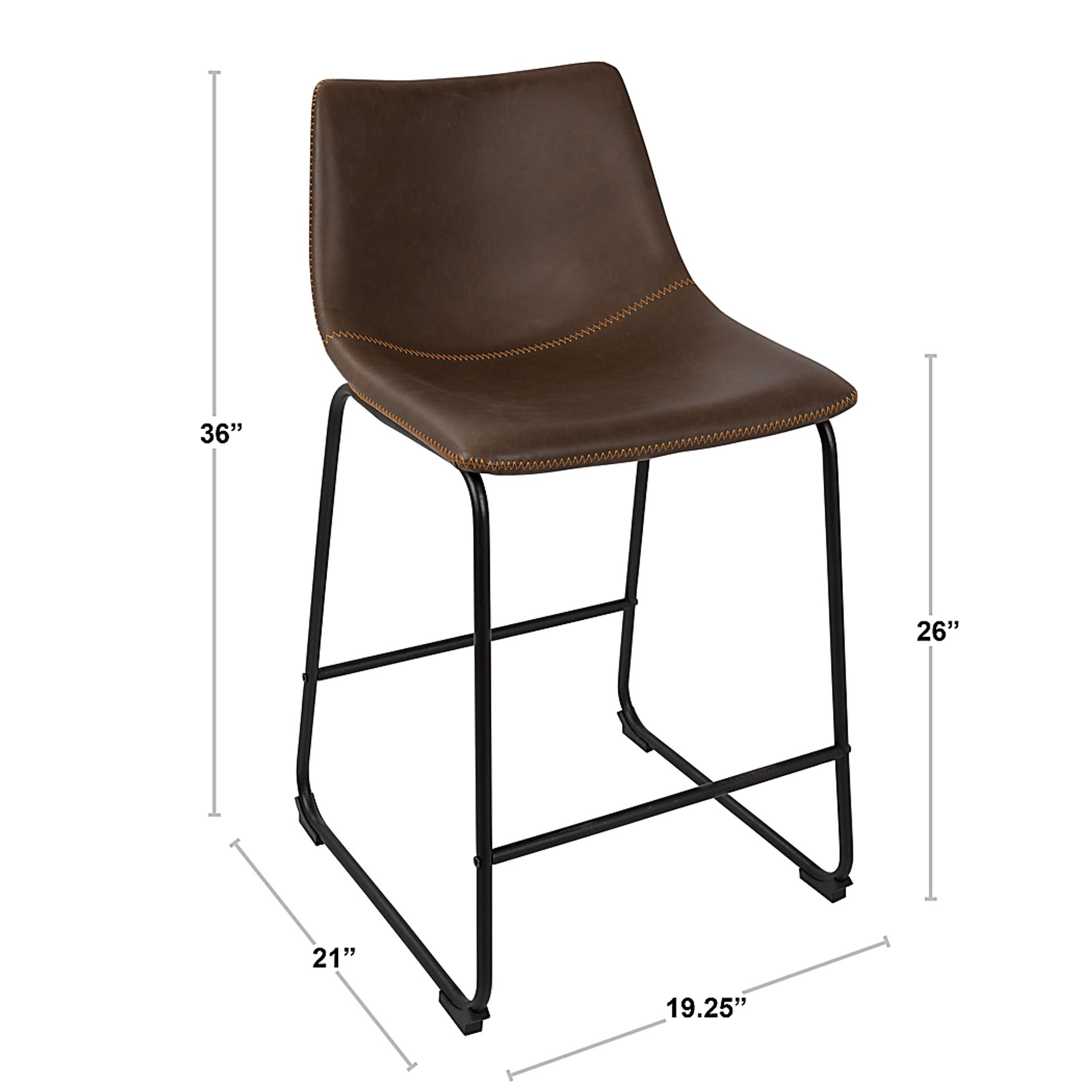 Dryades White Counter Height Stool, Set of 2 - Image 10