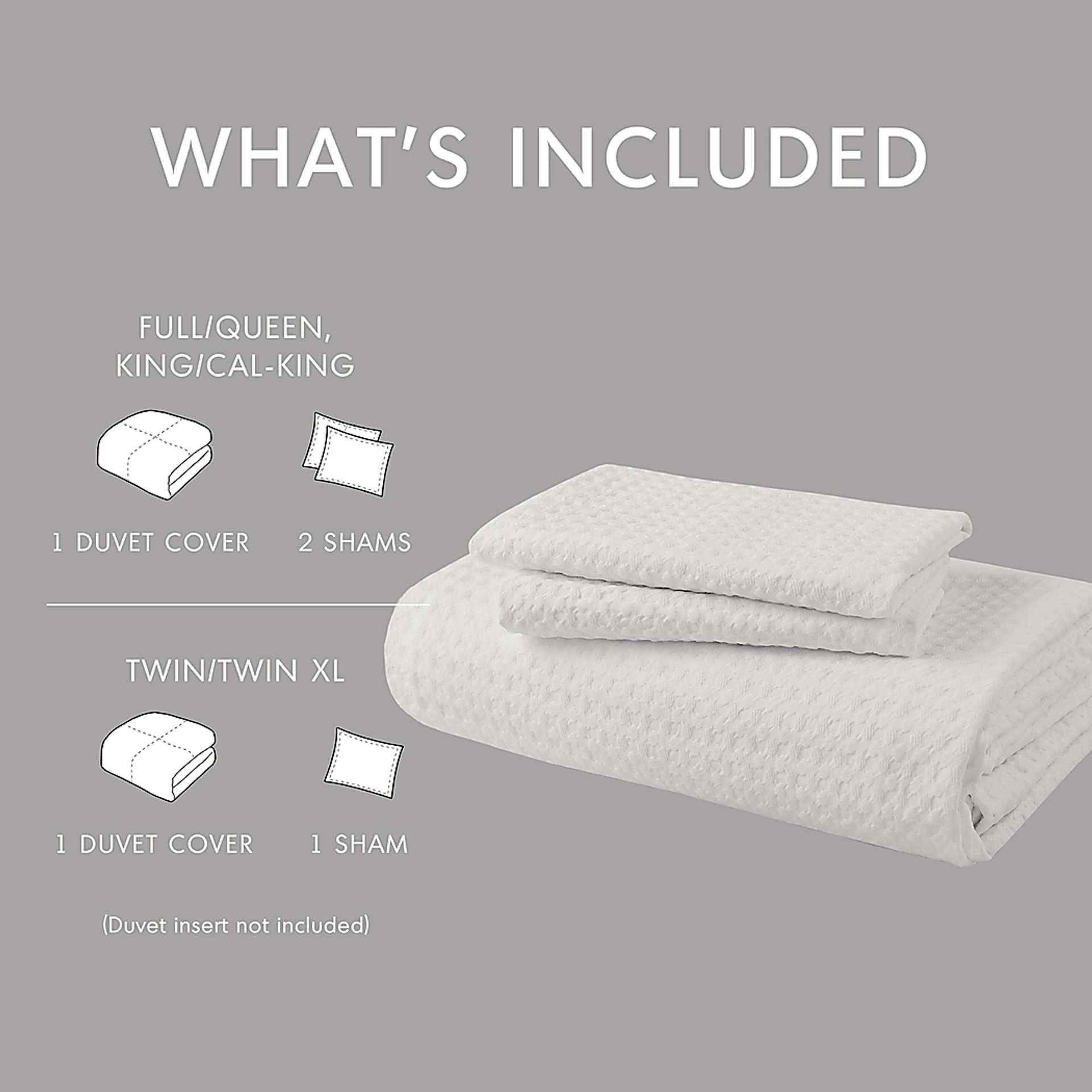 Drysdalea White Full/Queen 3 Pc Duvet Set - Image 6