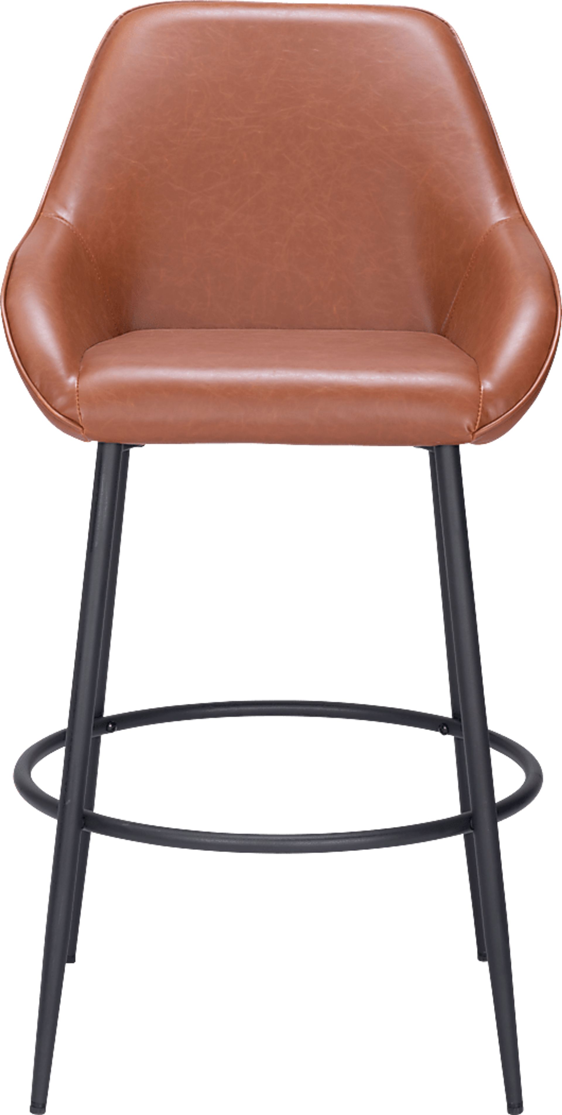 Dubellette Brown Barstool, Set of 2 - Image 4